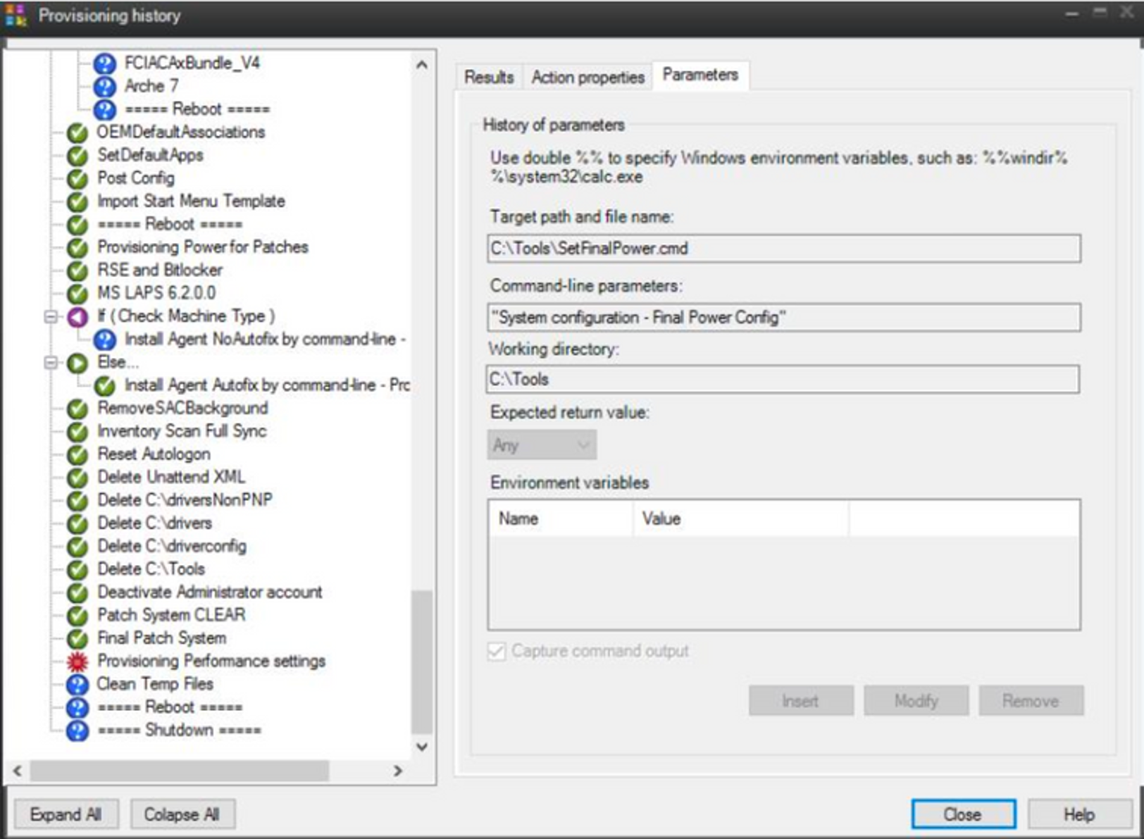 Suivi du déploiement Ivanti