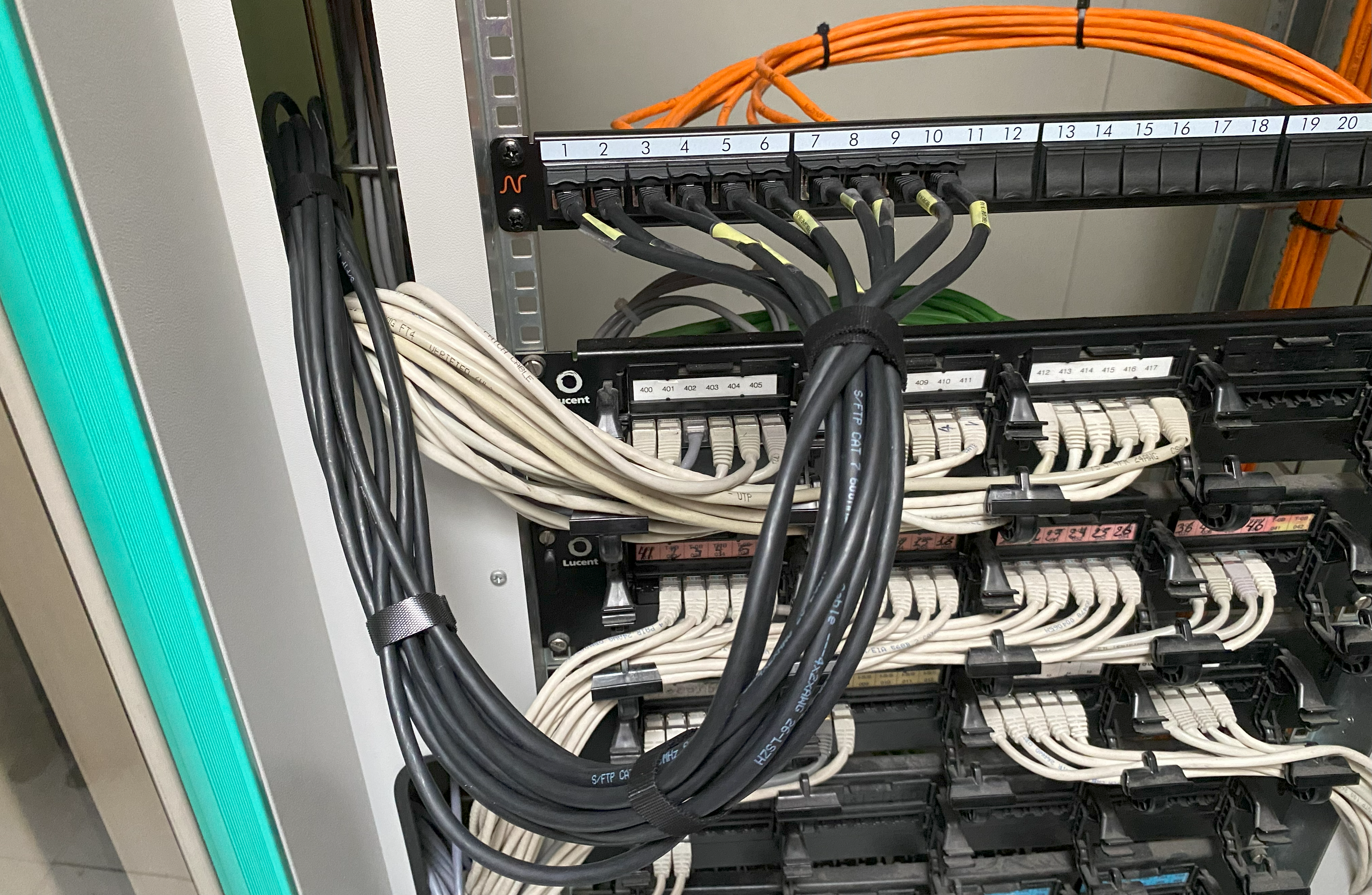 Câblage baie pour bornes Wi-Fi