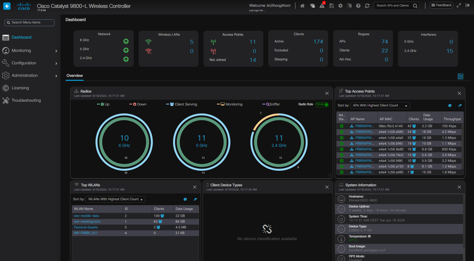 Contrôleur Wi-Fi Cisco Catalyst